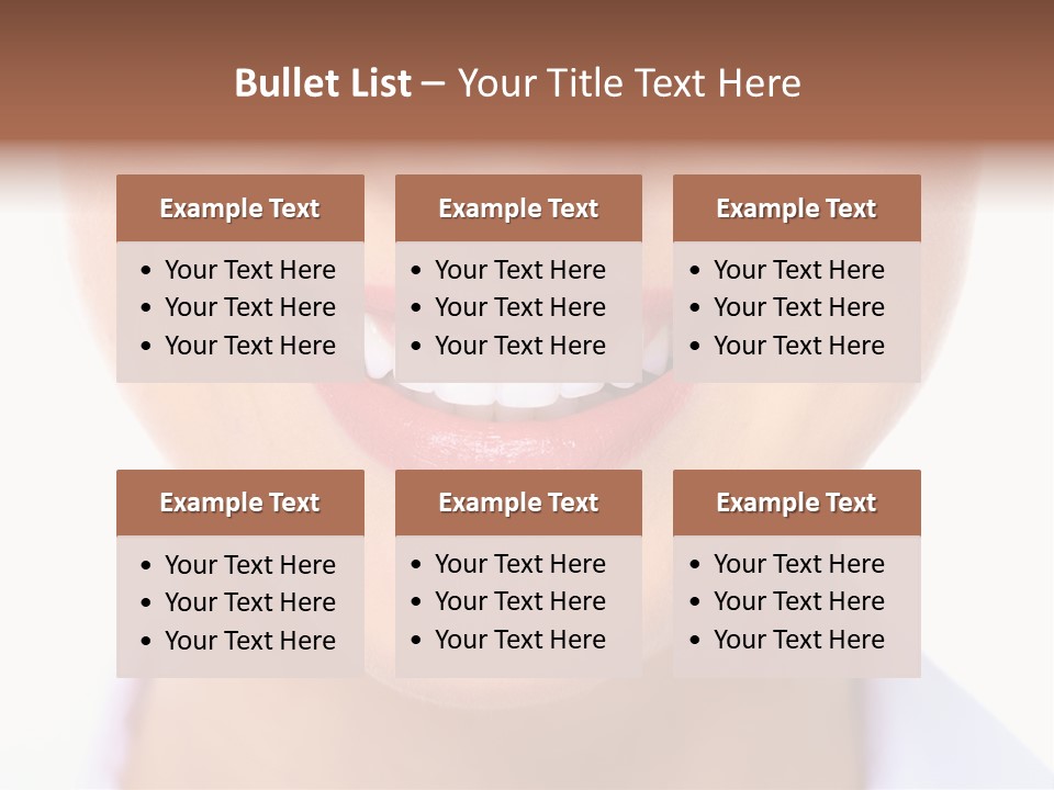 Cosmetics Woman Lips PowerPoint Template