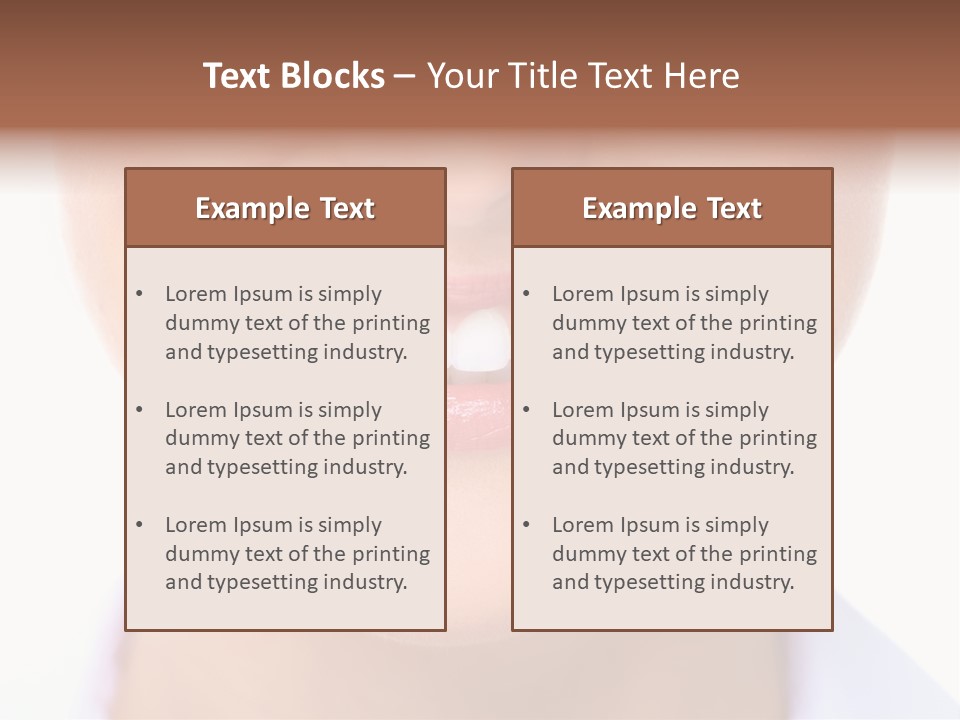 Cosmetics Woman Lips PowerPoint Template