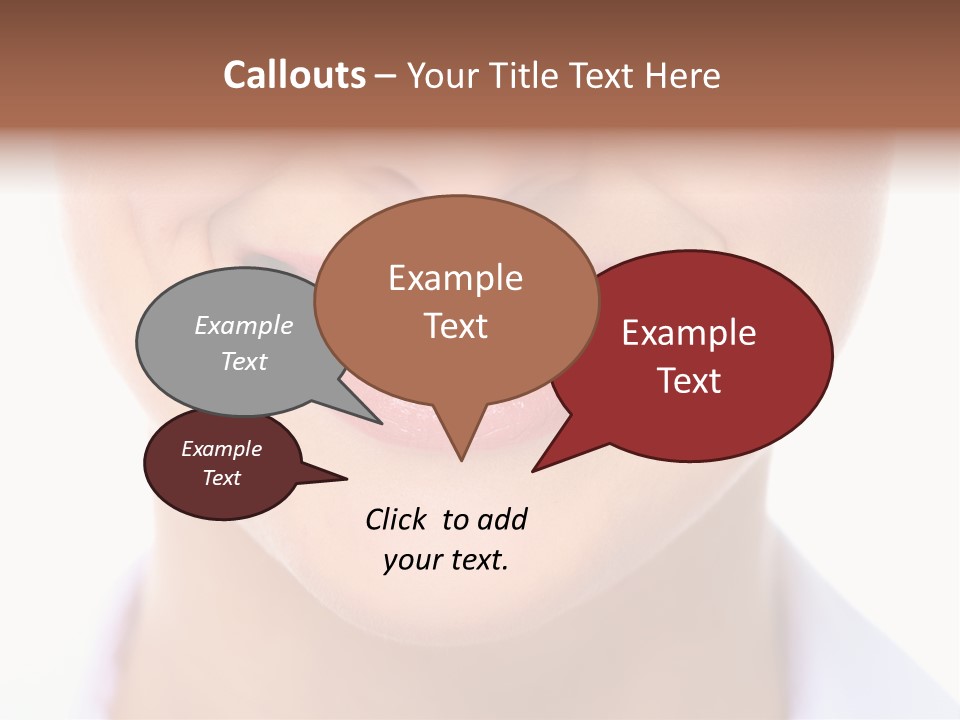 Cosmetics Woman Lips PowerPoint Template