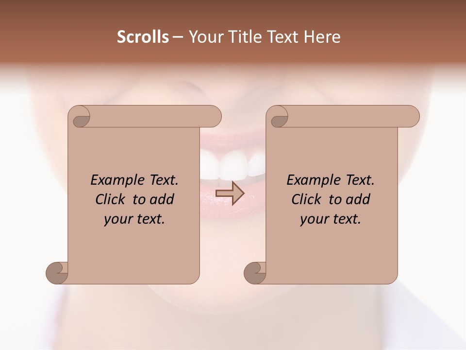 Cosmetics Woman Lips PowerPoint Template