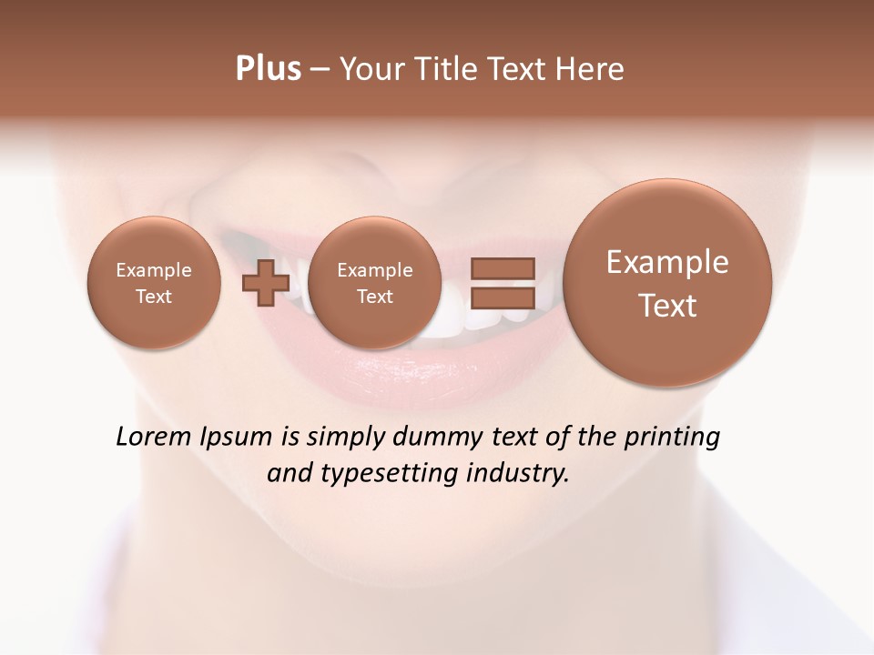 Cosmetics Woman Lips PowerPoint Template