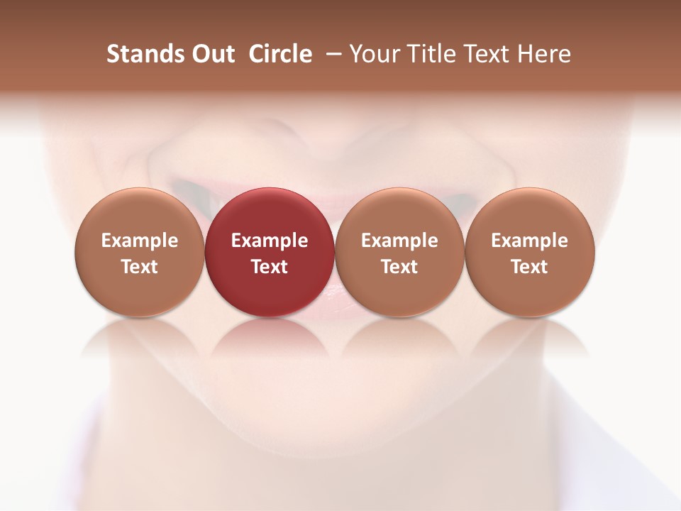 Cosmetics Woman Lips PowerPoint Template