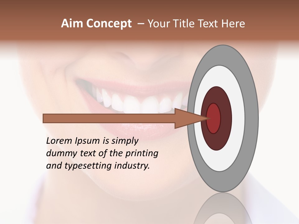 Cosmetics Woman Lips PowerPoint Template