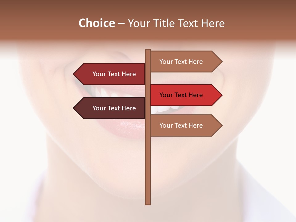 Cosmetics Woman Lips PowerPoint Template