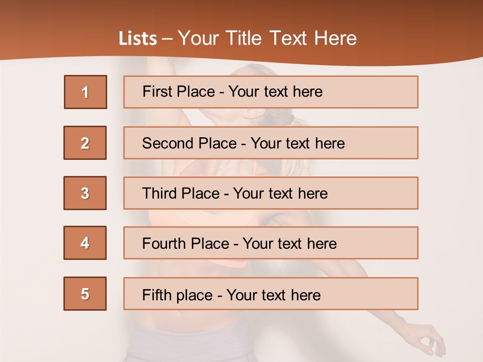 Lifestyle Vitality Muscles PowerPoint Template