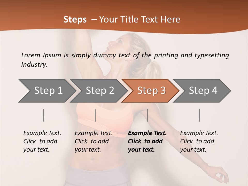Lifestyle Vitality Muscles PowerPoint Template
