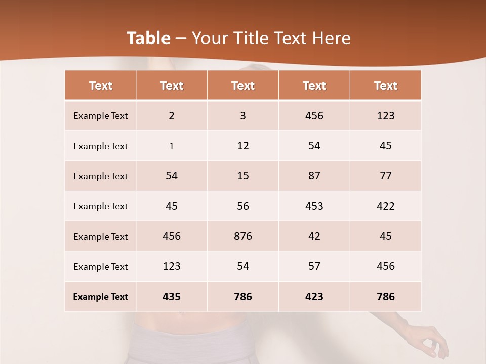 Lifestyle Vitality Muscles PowerPoint Template