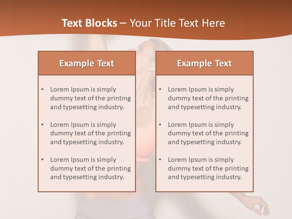 Lifestyle Vitality Muscles PowerPoint Template