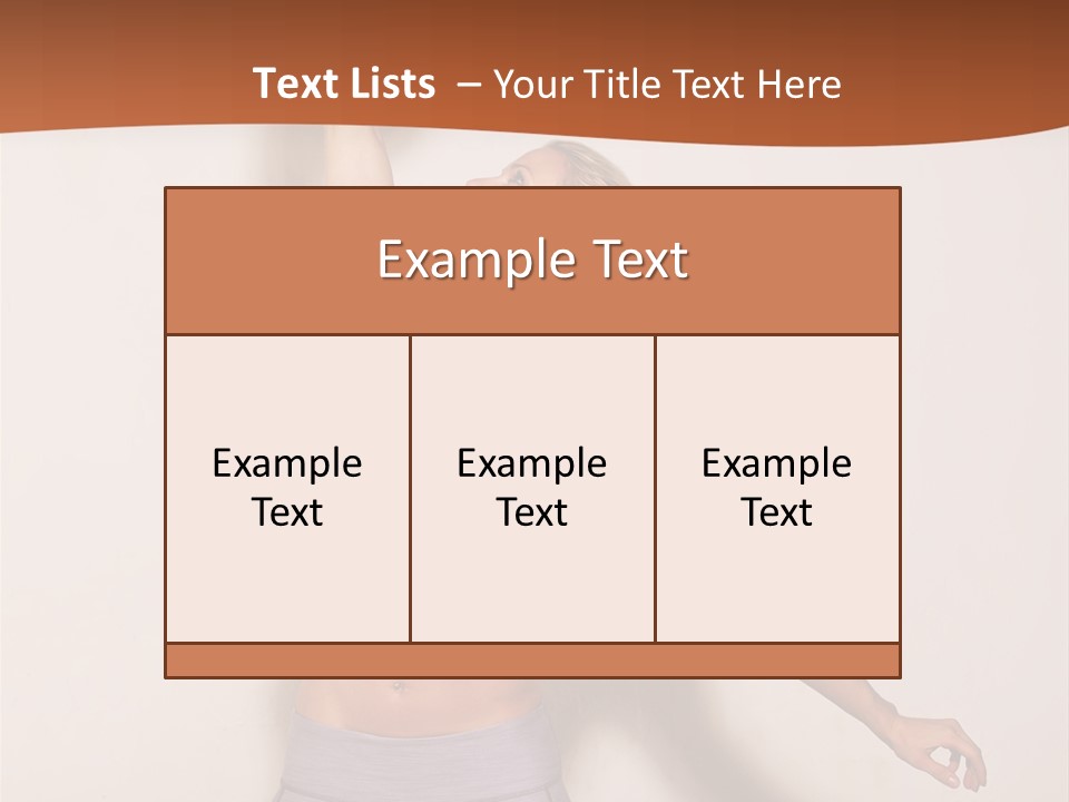 Lifestyle Vitality Muscles PowerPoint Template