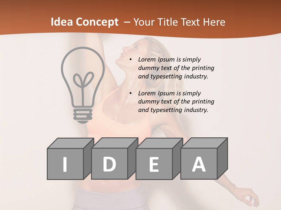 Lifestyle Vitality Muscles PowerPoint Template