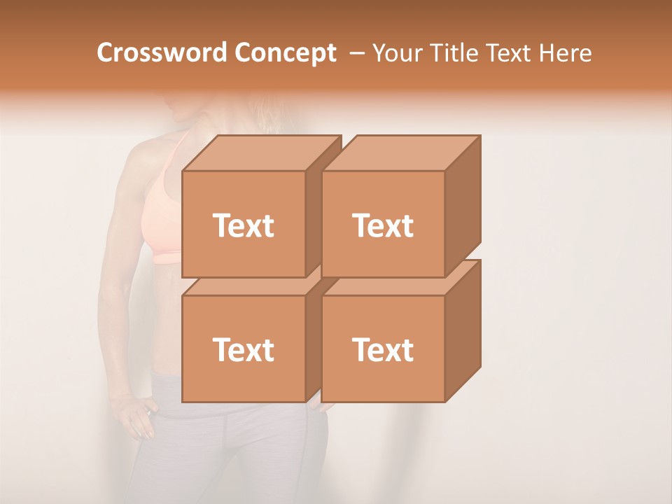 Abs Gym Woman PowerPoint Template