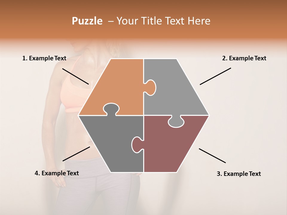 Abs Gym Woman PowerPoint Template