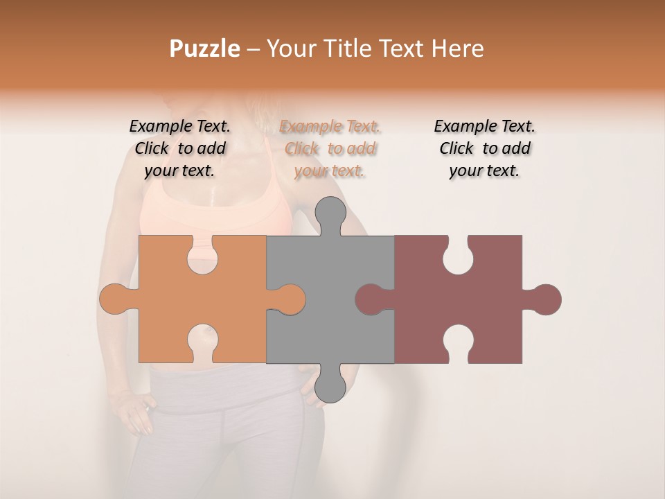 Abs Gym Woman PowerPoint Template