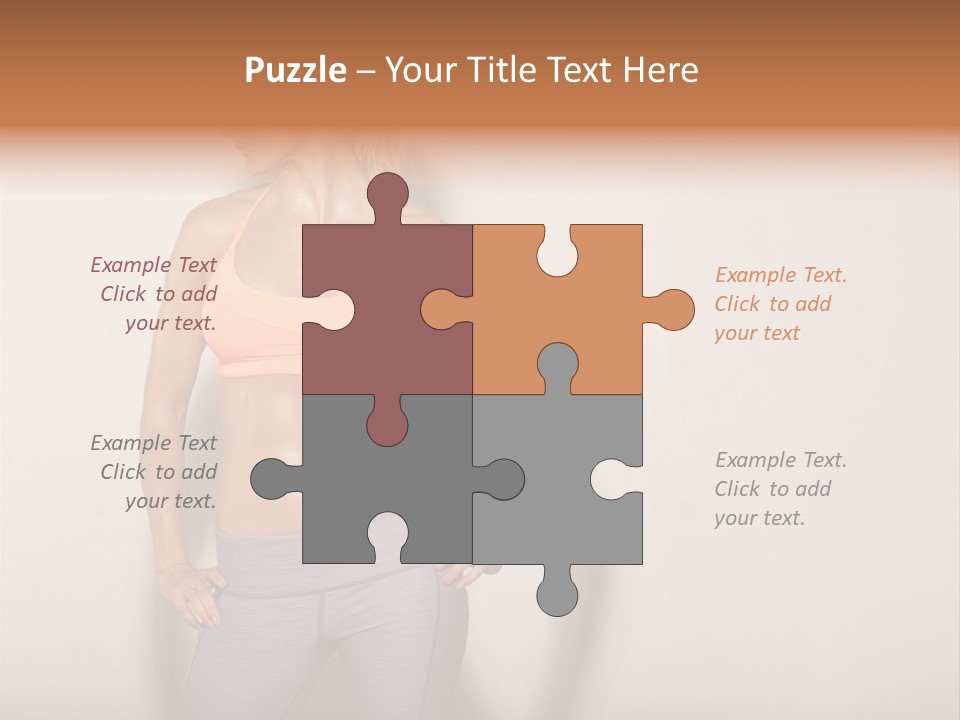 Abs Gym Woman PowerPoint Template