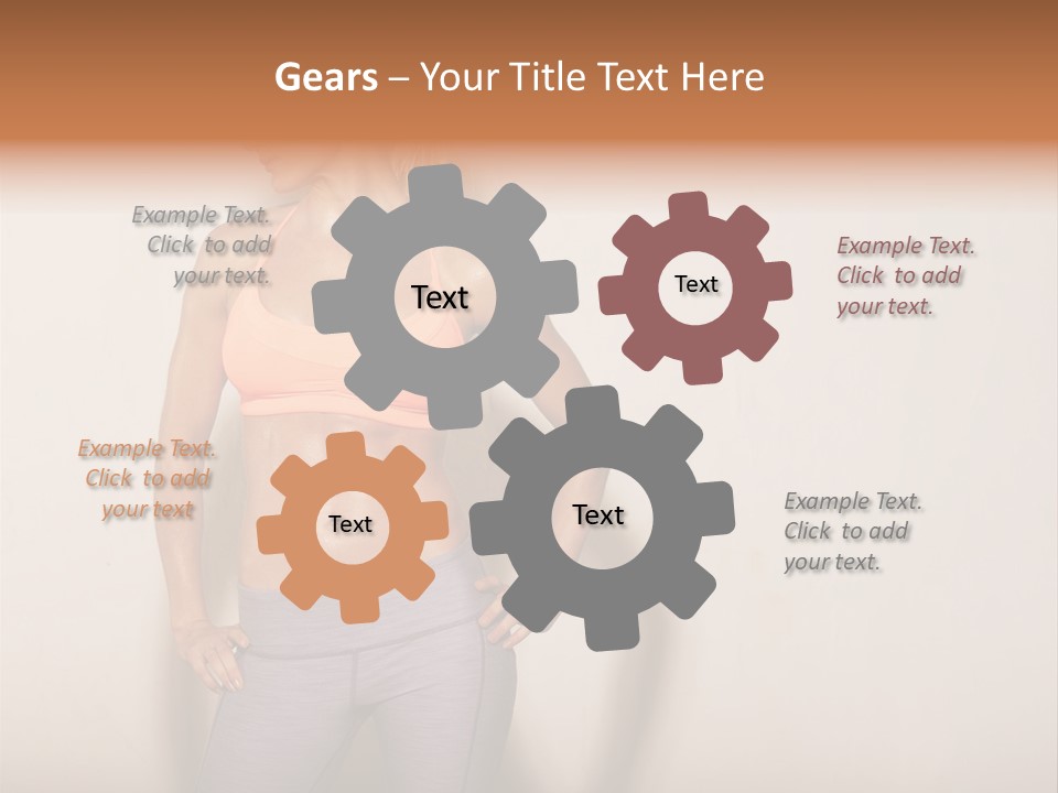 Abs Gym Woman PowerPoint Template