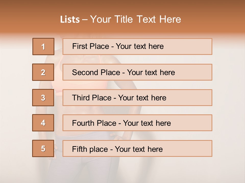 Abs Gym Woman PowerPoint Template