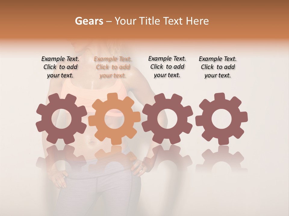 Abs Gym Woman PowerPoint Template