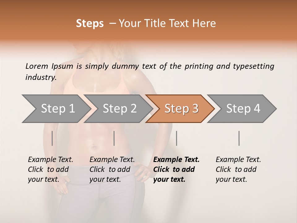 Abs Gym Woman PowerPoint Template