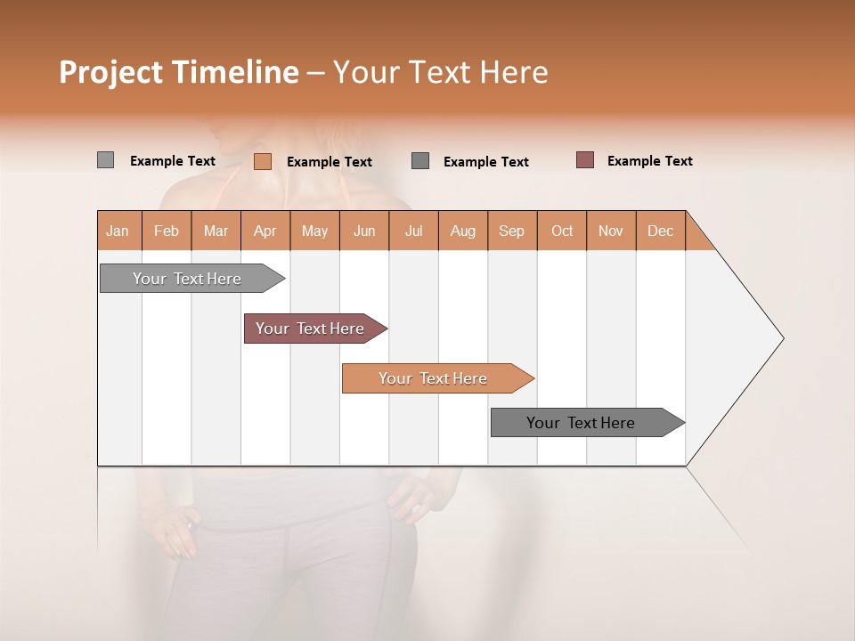 Abs Gym Woman PowerPoint Template