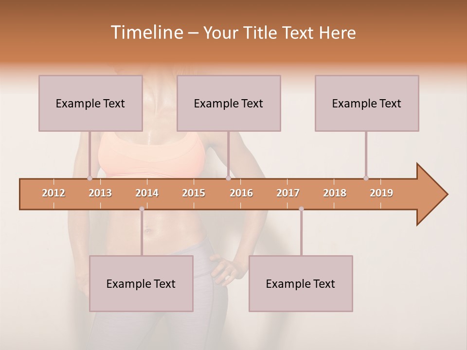 Abs Gym Woman PowerPoint Template