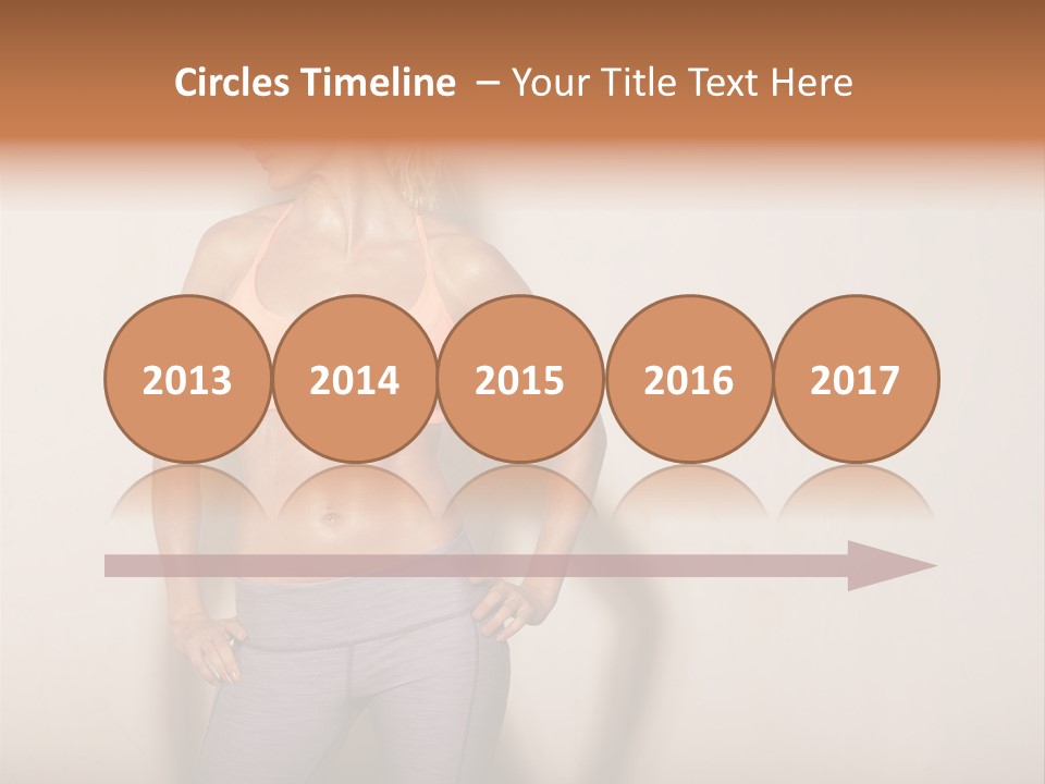 Abs Gym Woman PowerPoint Template