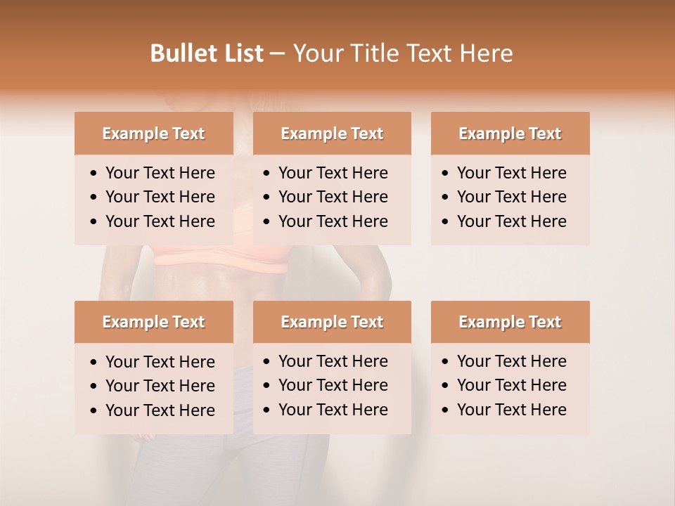 Abs Gym Woman PowerPoint Template