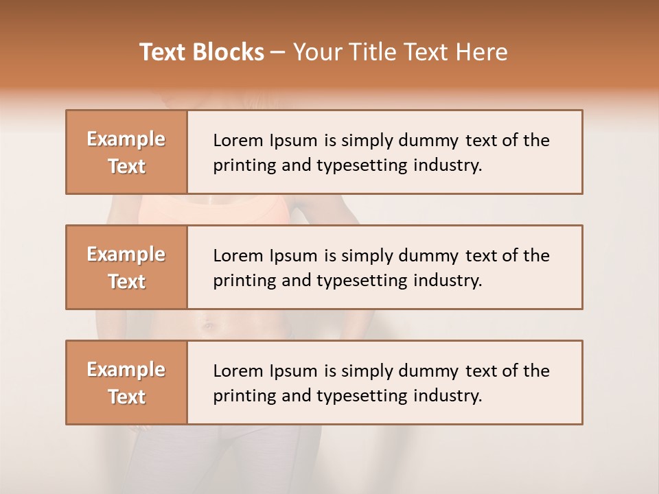 Abs Gym Woman PowerPoint Template