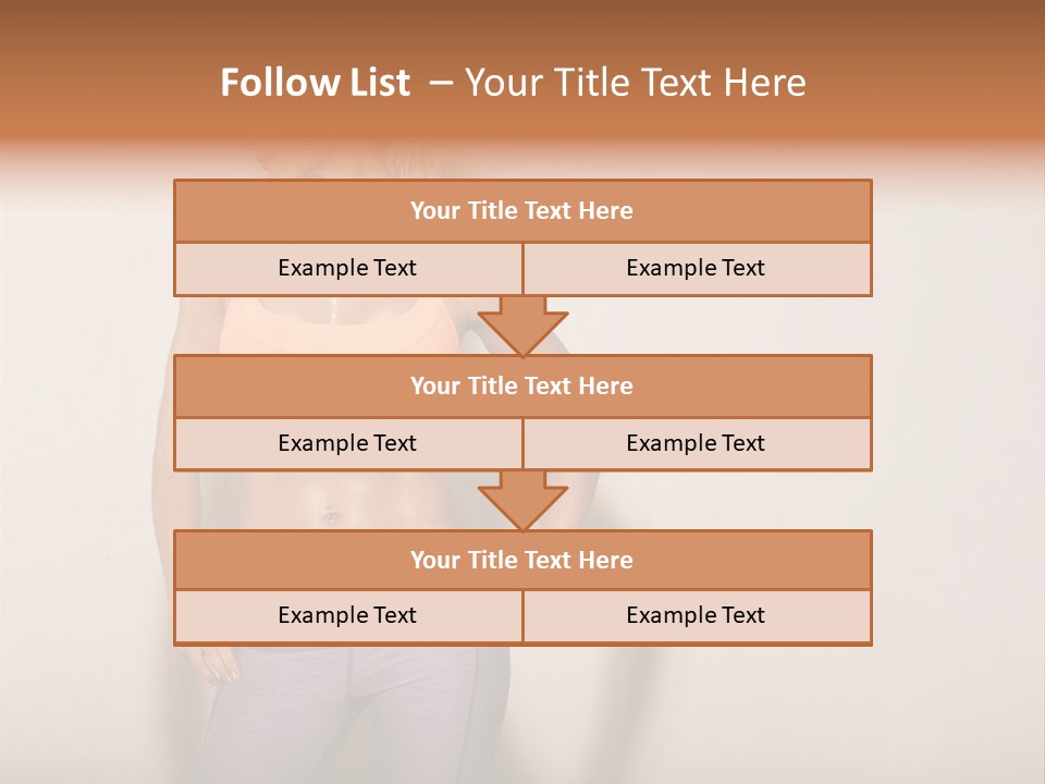 Abs Gym Woman PowerPoint Template