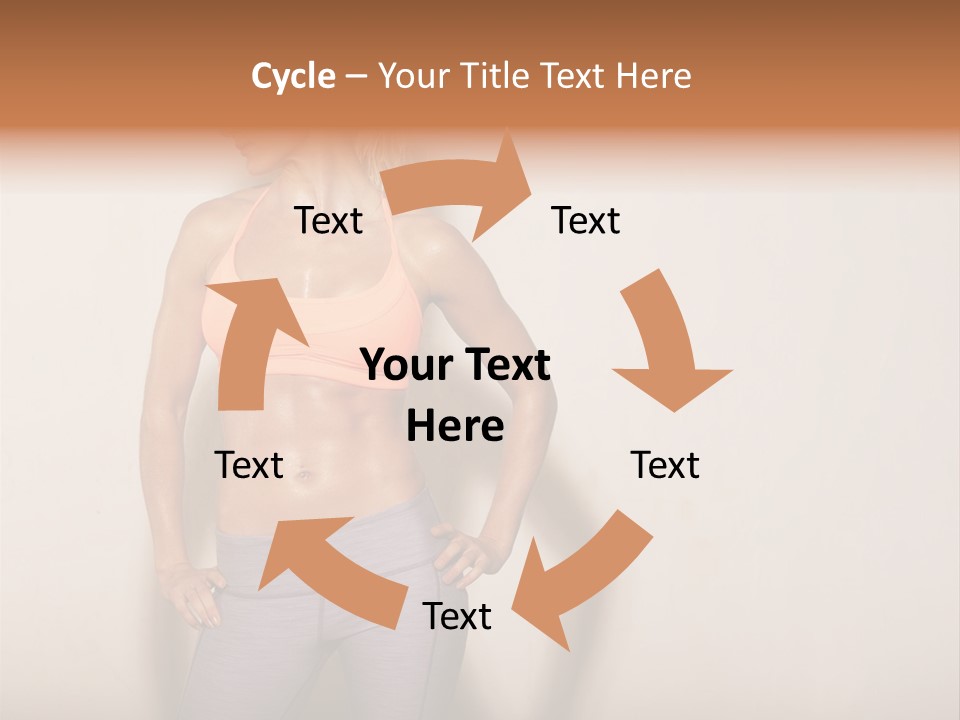 Abs Gym Woman PowerPoint Template