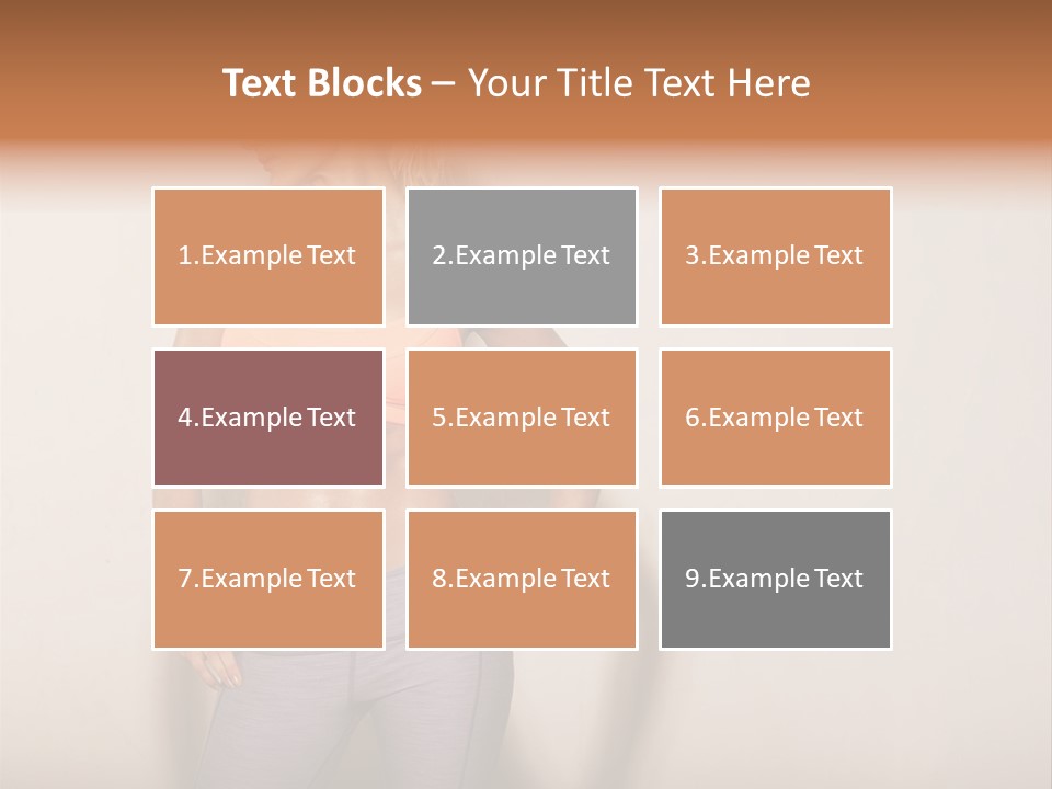 Abs Gym Woman PowerPoint Template