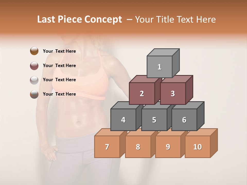 Abs Gym Woman PowerPoint Template
