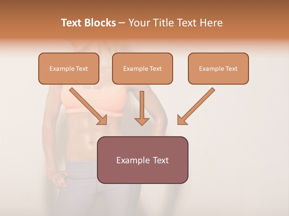 Abs Gym Woman PowerPoint Template