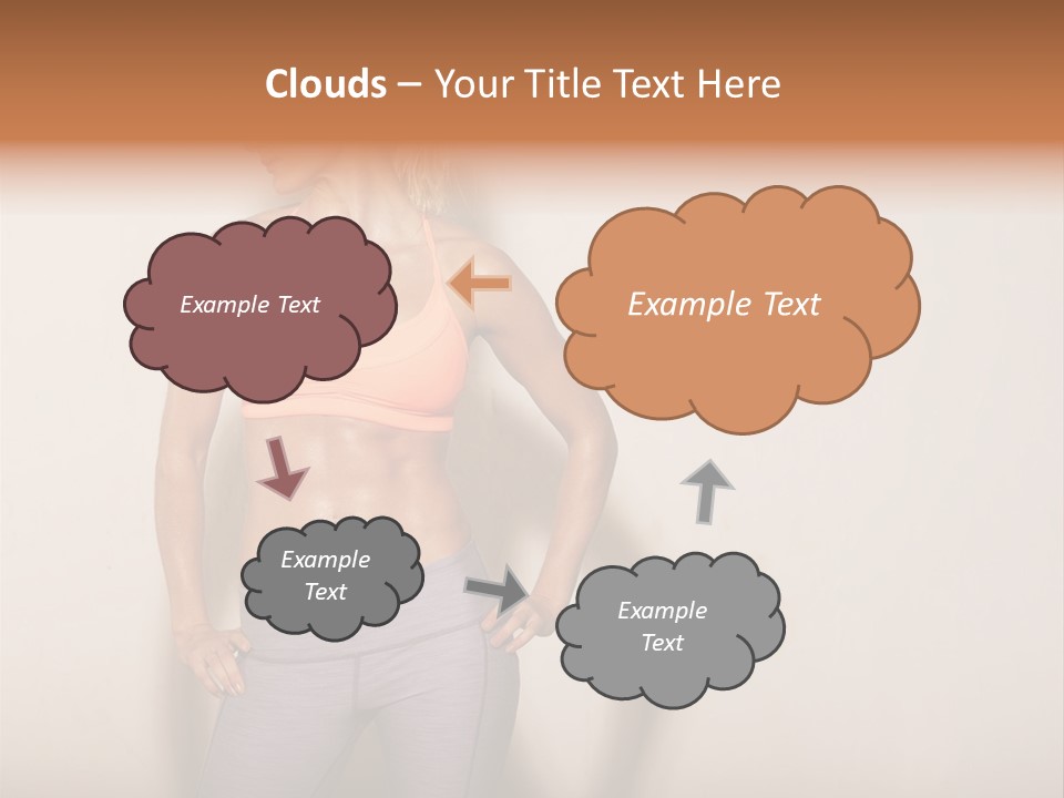 Abs Gym Woman PowerPoint Template