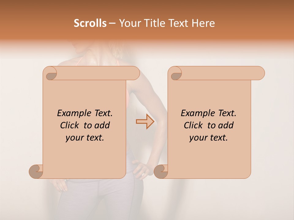 Abs Gym Woman PowerPoint Template
