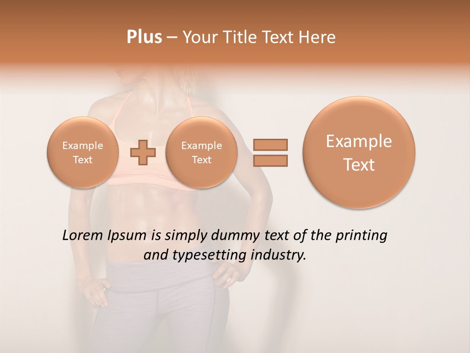 Abs Gym Woman PowerPoint Template