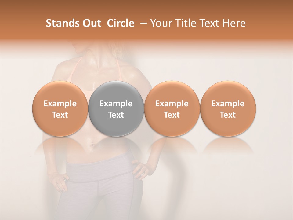 Abs Gym Woman PowerPoint Template