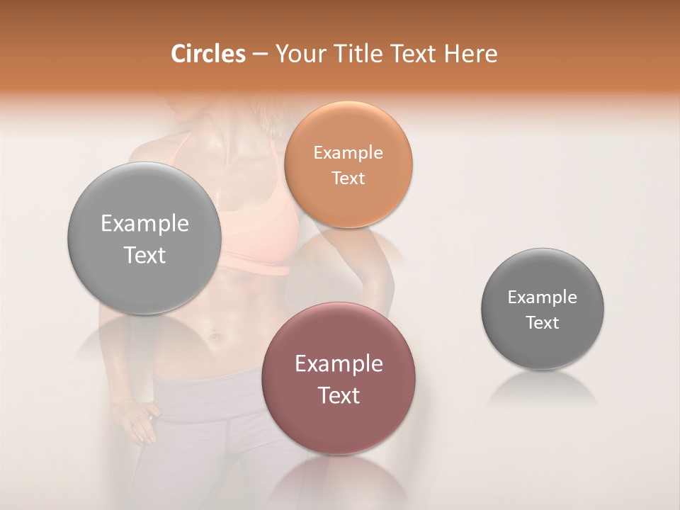 Abs Gym Woman PowerPoint Template