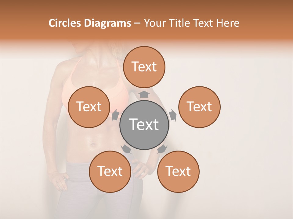 Abs Gym Woman PowerPoint Template