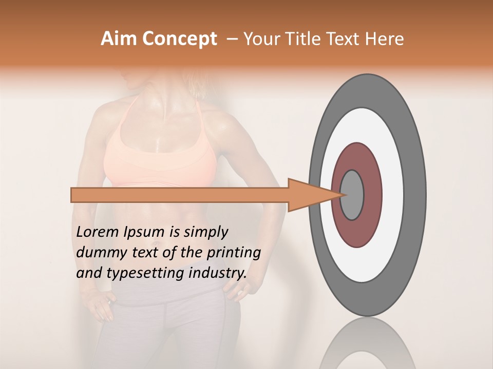 Abs Gym Woman PowerPoint Template
