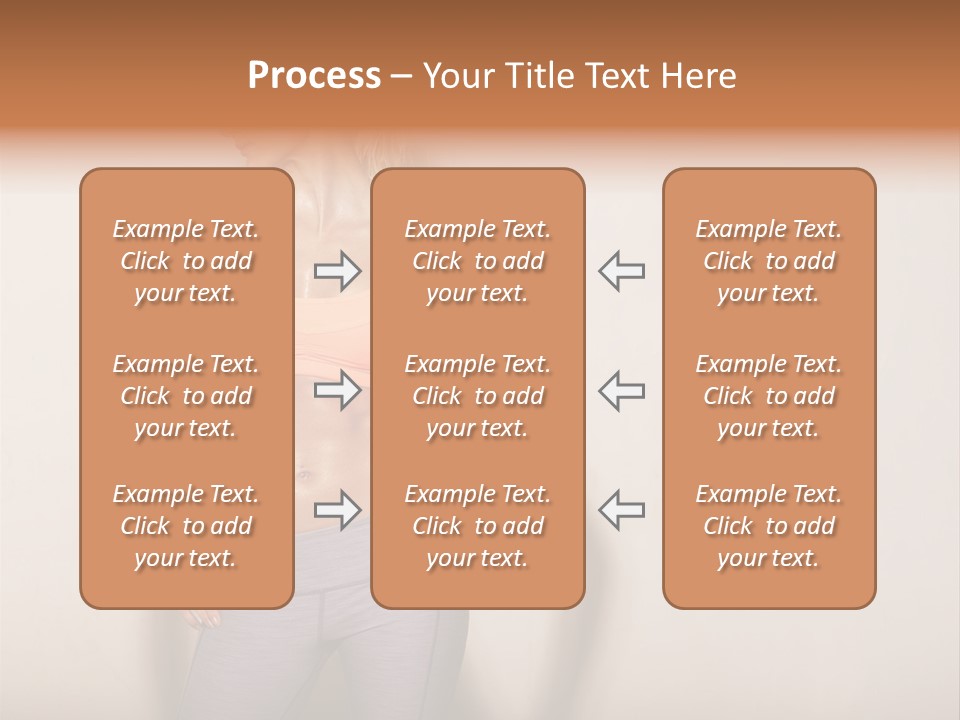 Abs Gym Woman PowerPoint Template