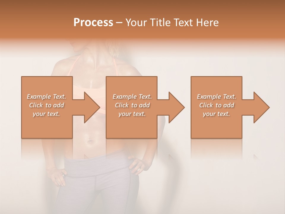 Abs Gym Woman PowerPoint Template