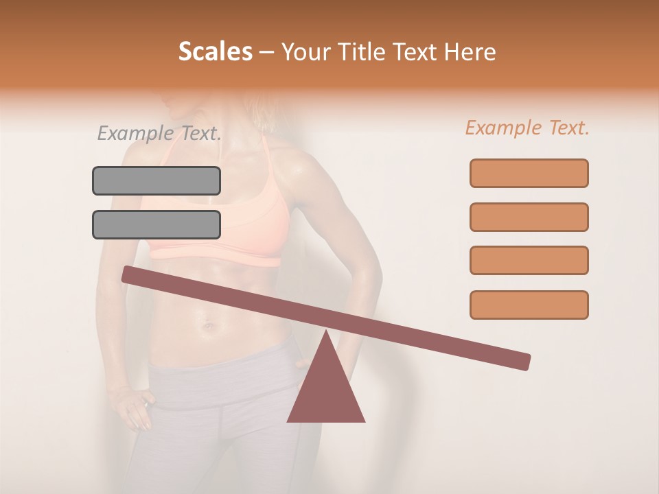Abs Gym Woman PowerPoint Template