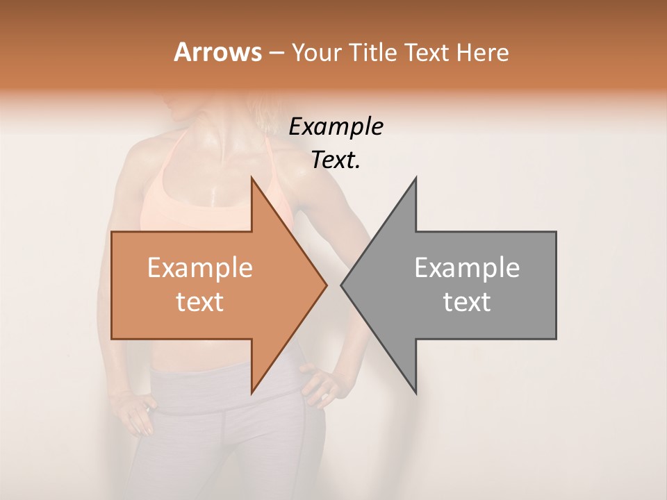 Abs Gym Woman PowerPoint Template