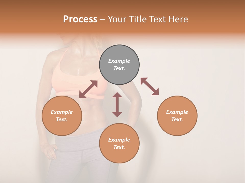 Abs Gym Woman PowerPoint Template