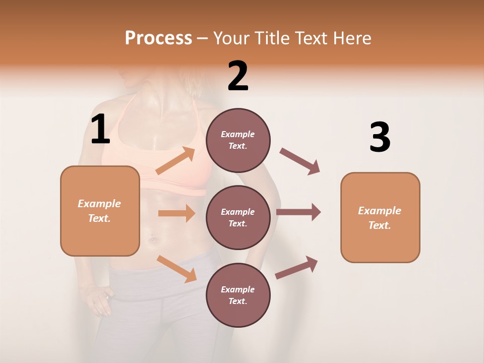 Abs Gym Woman PowerPoint Template