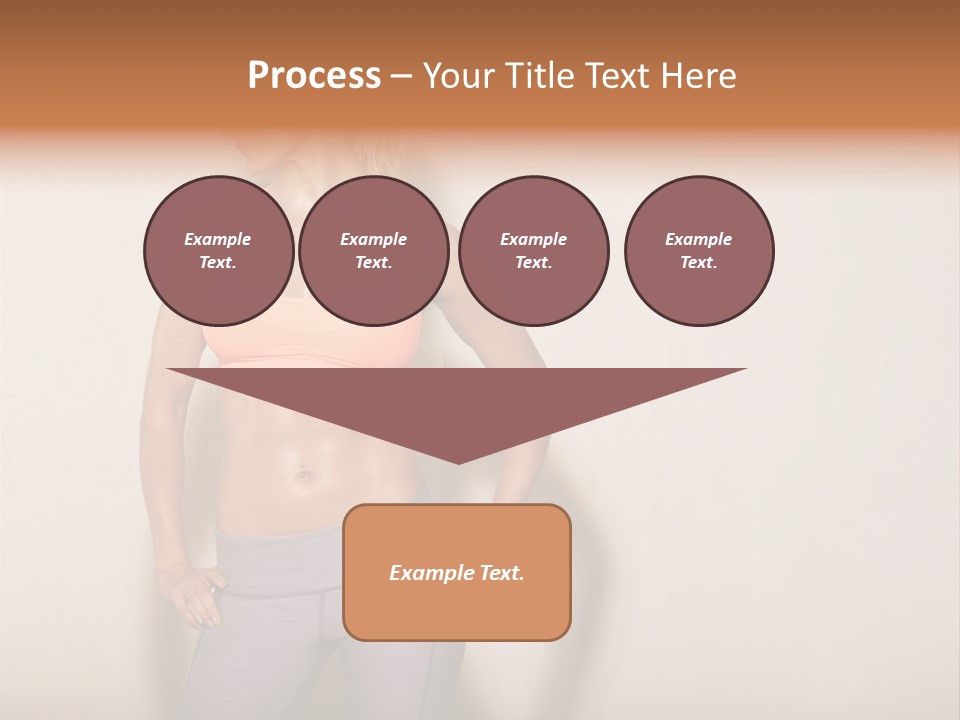 Abs Gym Woman PowerPoint Template