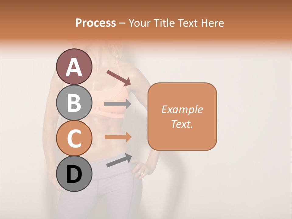 Abs Gym Woman PowerPoint Template