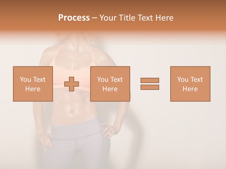 Abs Gym Woman PowerPoint Template