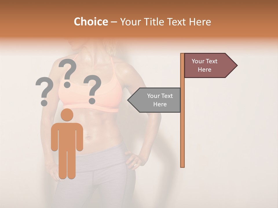 Abs Gym Woman PowerPoint Template