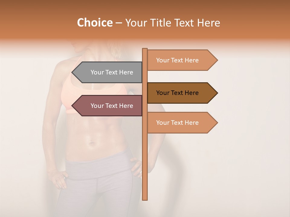 Abs Gym Woman PowerPoint Template